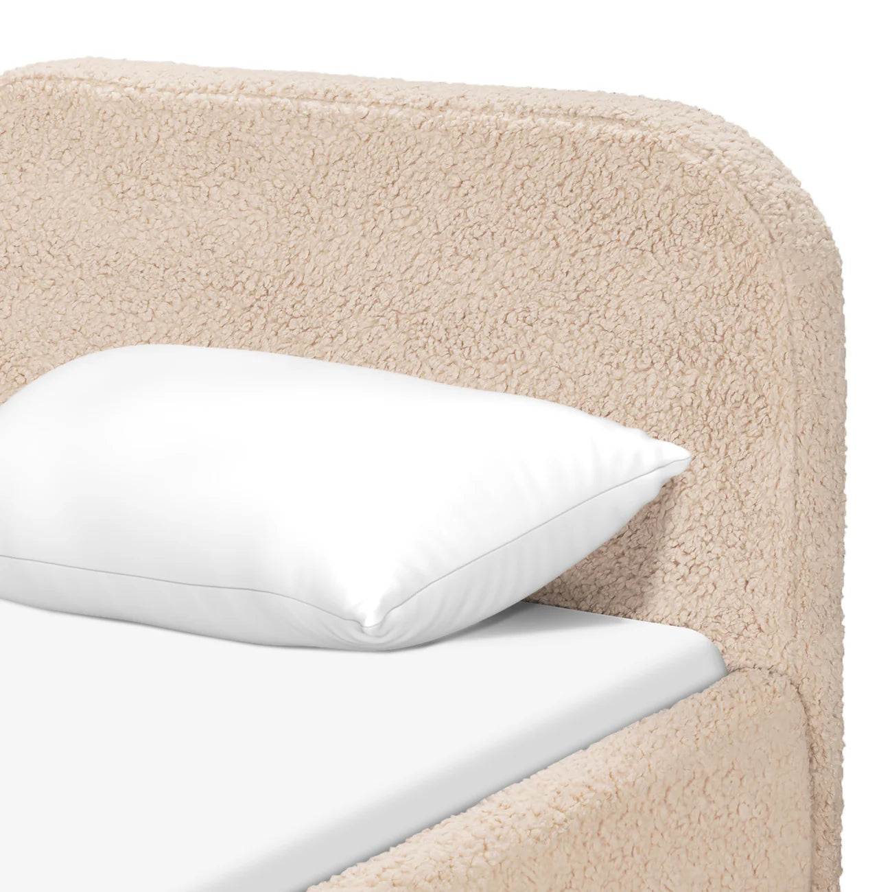 Snuggle Cream Boucle Kids Big Storage Bed