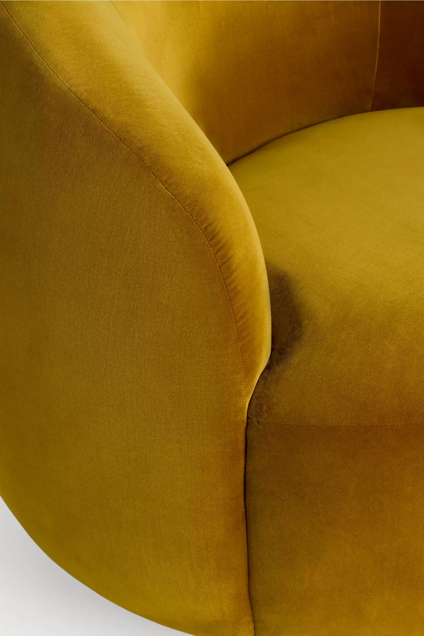 Cosette Velvet Swivel Chair Gold