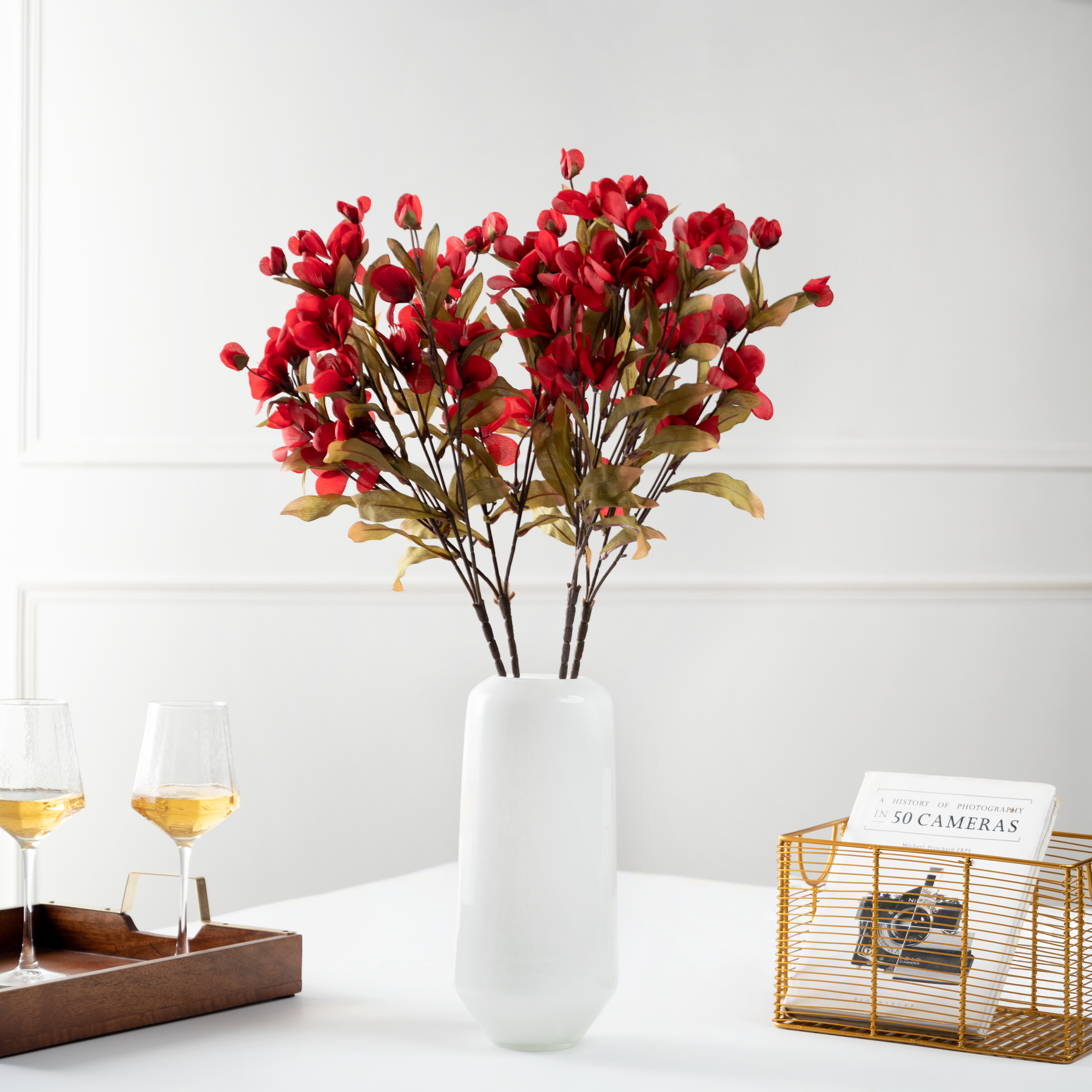 Artificial Flower Bougainvillea - Red Bunch