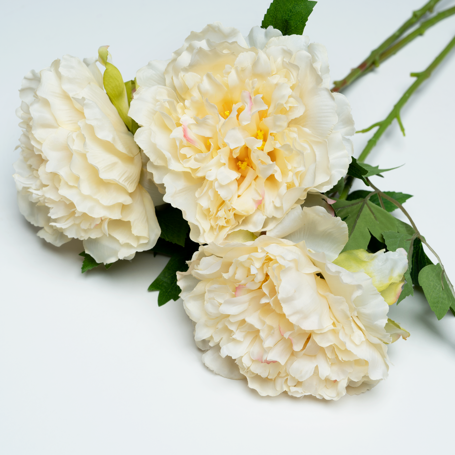 Artificial Flower Peony - Cream Bunch