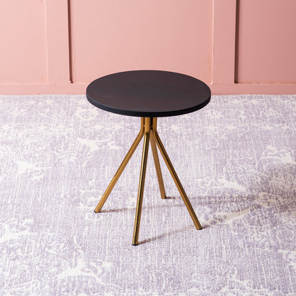 Harmony Haven: Wood and Metal Side Table
