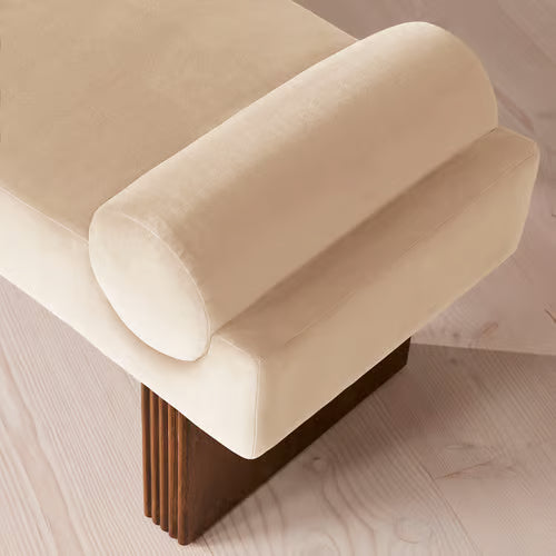 Esther Bench Velvet Velvet Porcelain