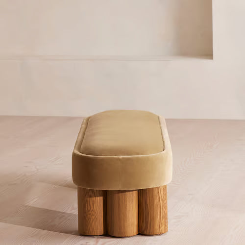 Nieve Bench Velvet Camel
