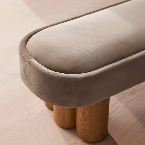 Nieve Bench Velvet Taupe