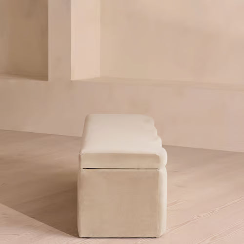 Eli Storage Bench Velvet Porcelain