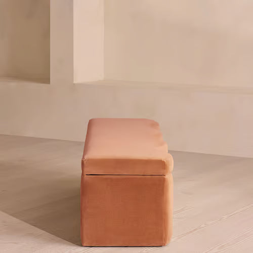 Eli Storage Bench Velvet Antique Rose