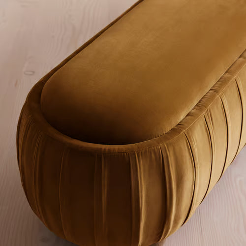Vivienne Bench Velvet Mustard