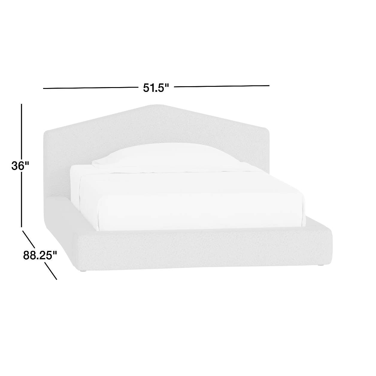 Caramel Arch Brown Boucle Kids Big Storage Bed