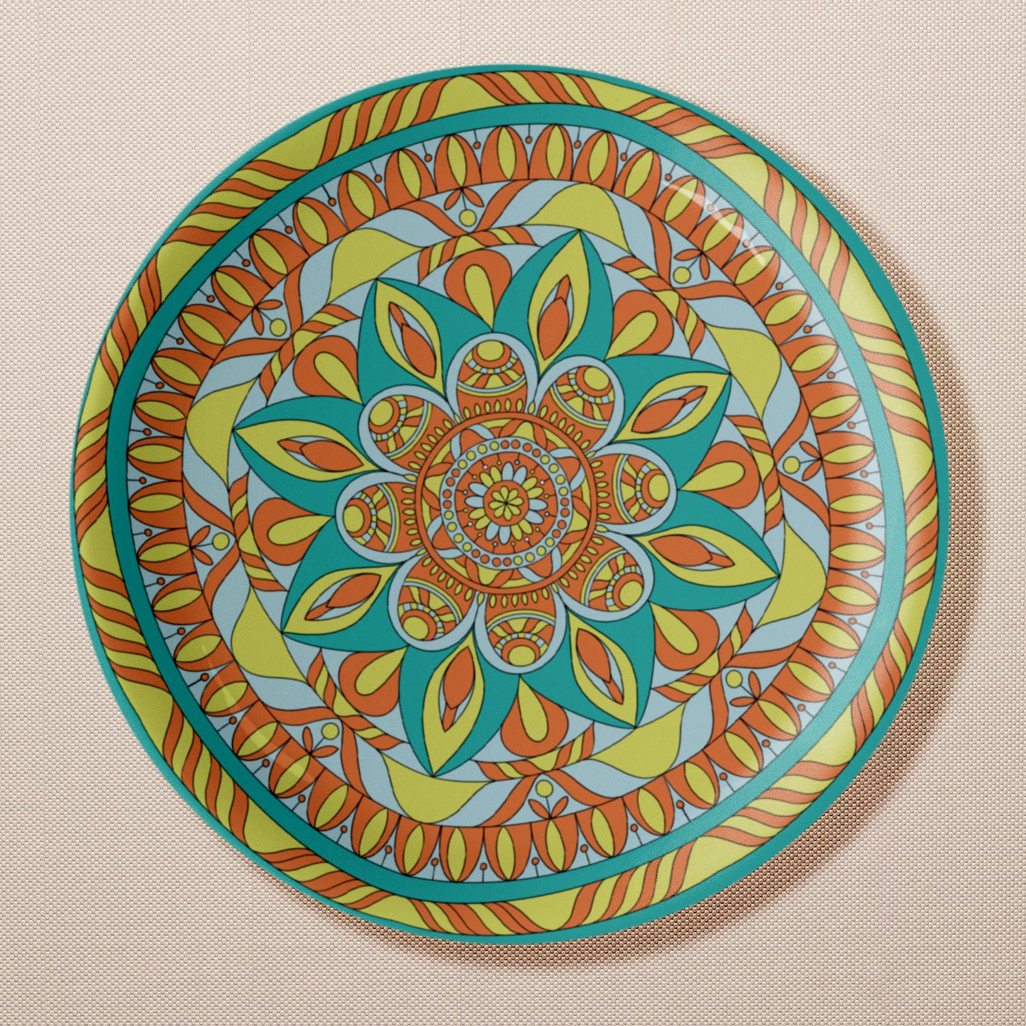 Zen Sanctuary Mandala Wall Plates Set of 5