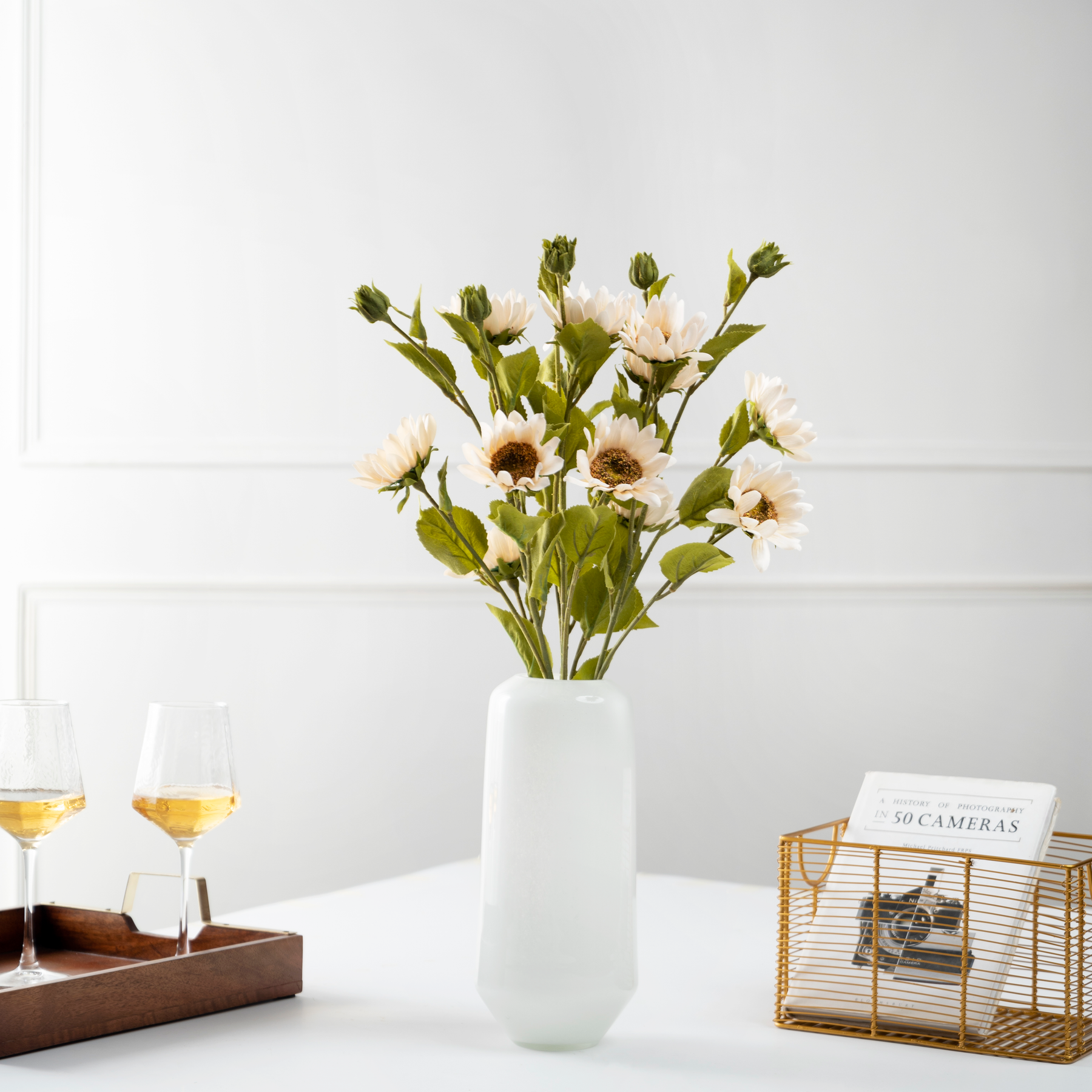 Artificial Flower Daisy - White Bunch