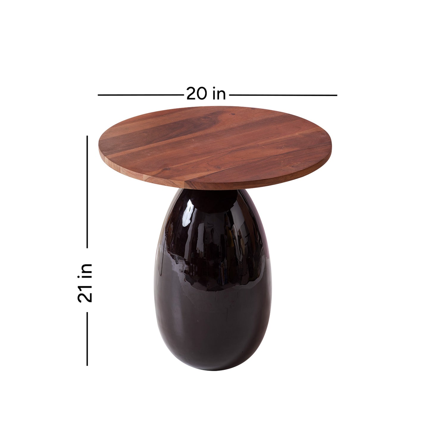 Modern Mango Wood Side Table