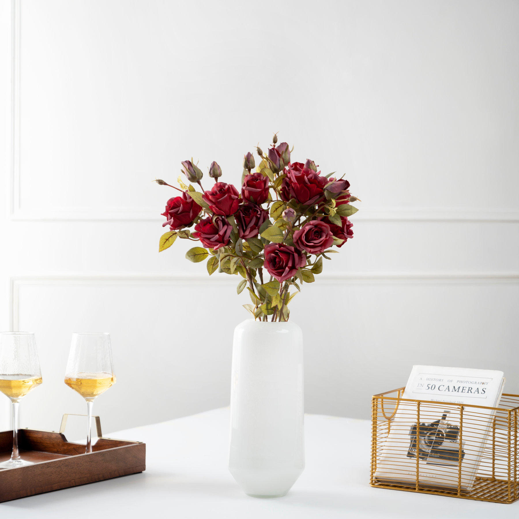 Artificial Flower Rose - Red Bunch