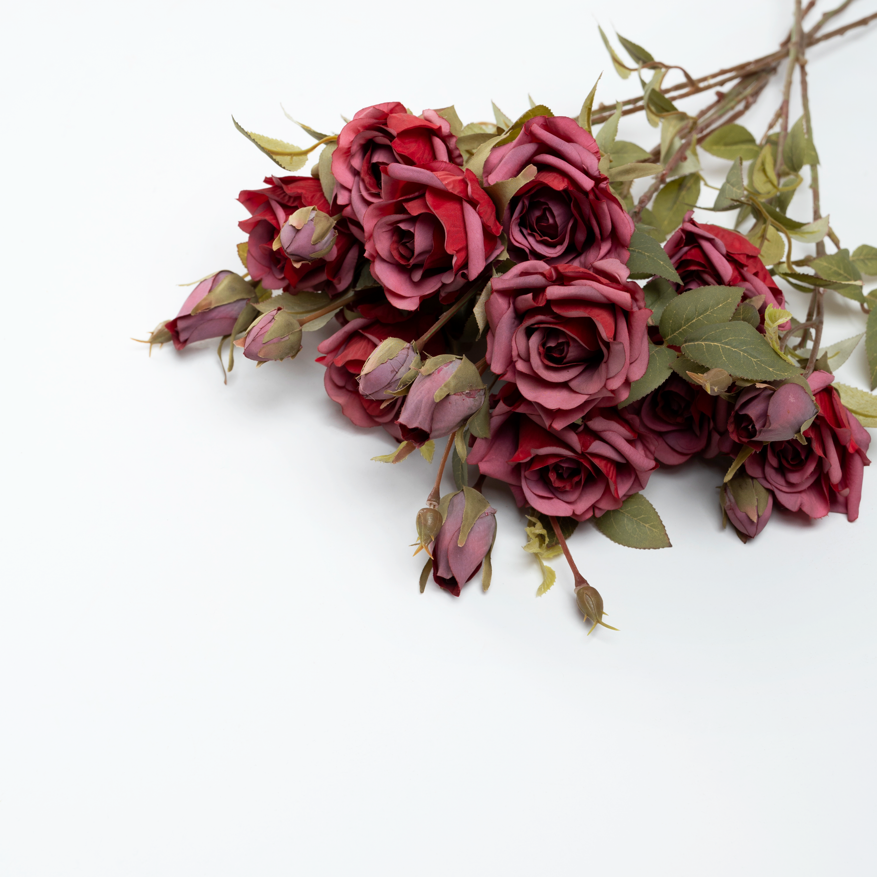 Artificial Flower Rose - Red Bunch