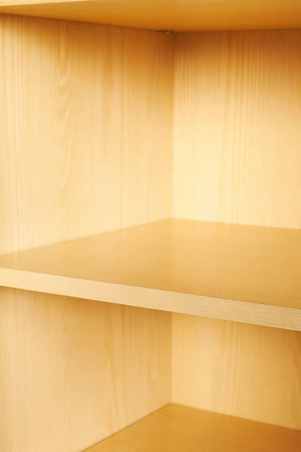 Livia Glass & Wood Storage Hutch Black