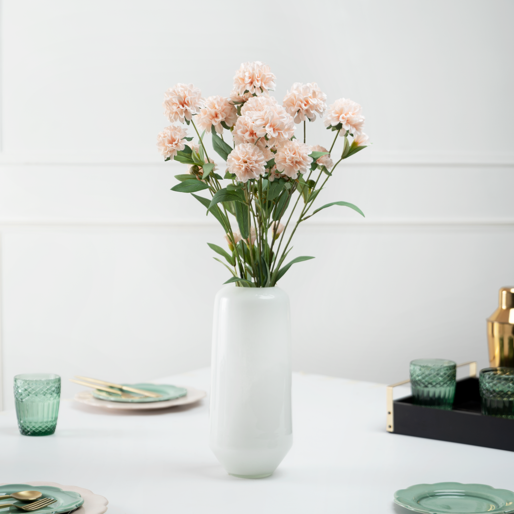Artificial Flower Chrysanthemum - Off White Bunch