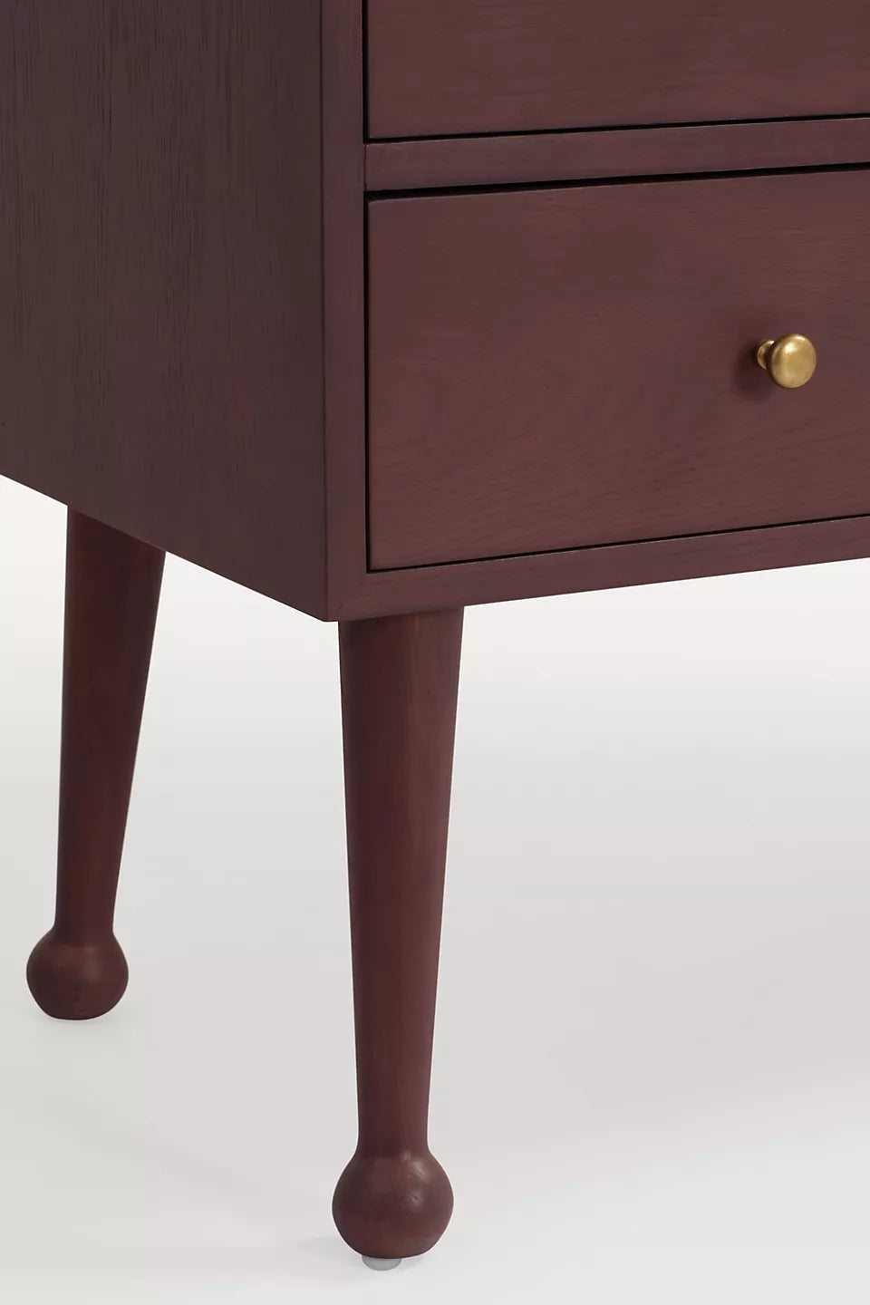 Moretti Oak Curio Cabinet Dark Wine