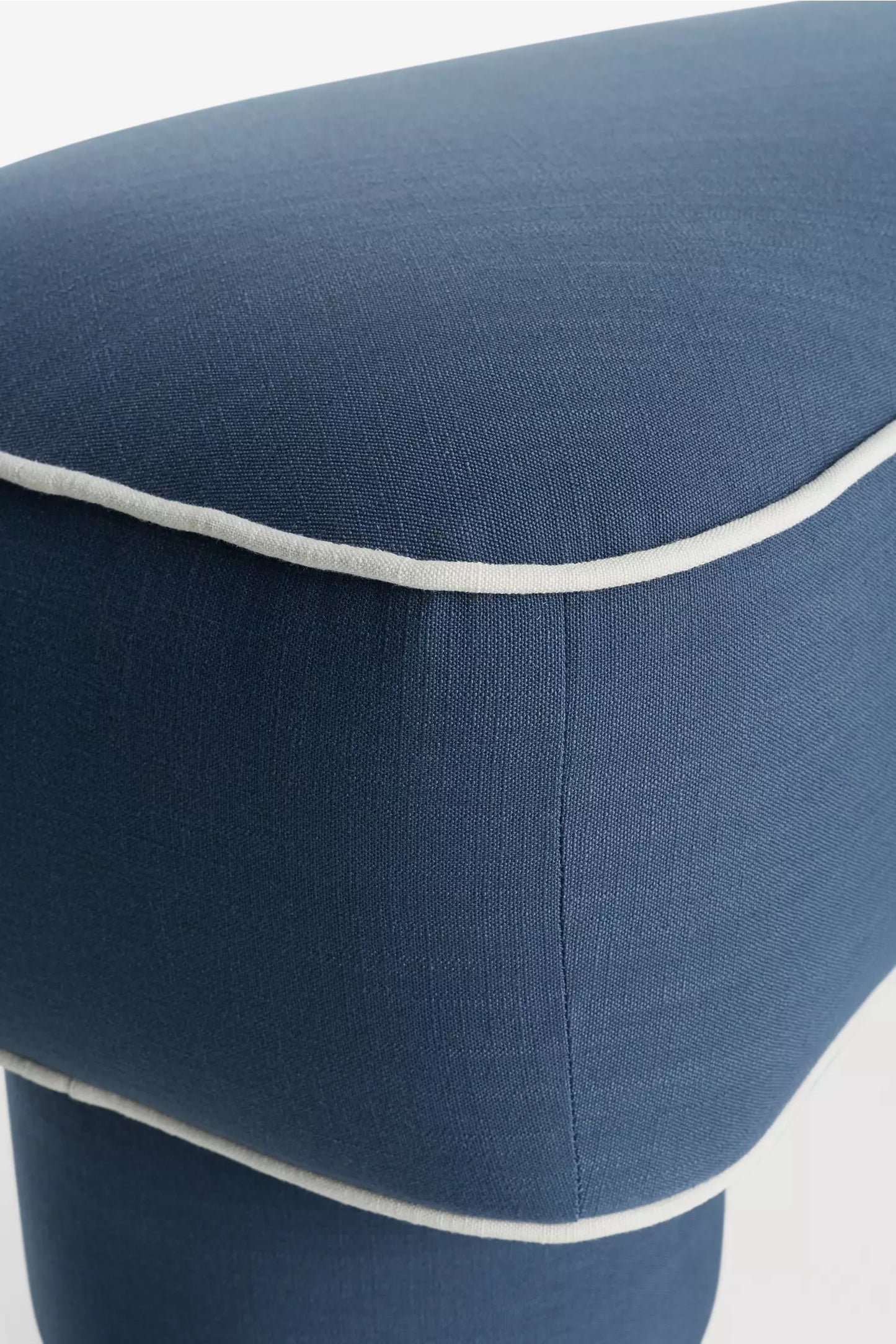 Modella Performance Linen Curved Bench Navy