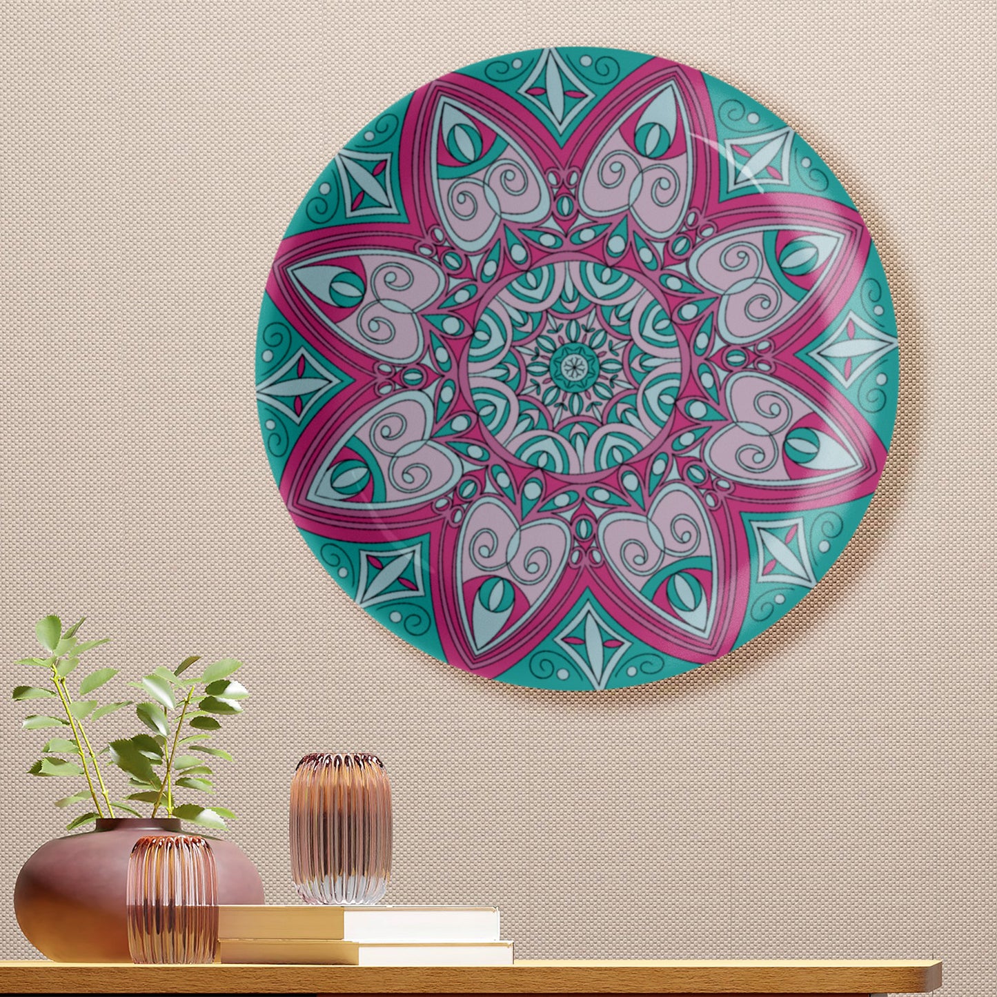 Peaceful Paradise Mandala Wall Plate