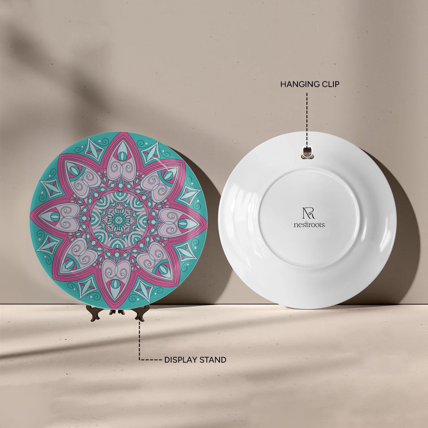 Peaceful Paradise Mandala Wall Plate