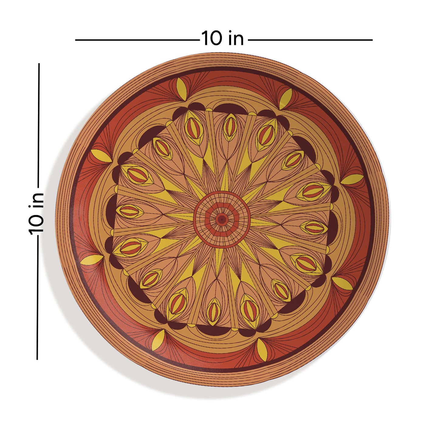 Mystic Mocha Mandala Wall Plate