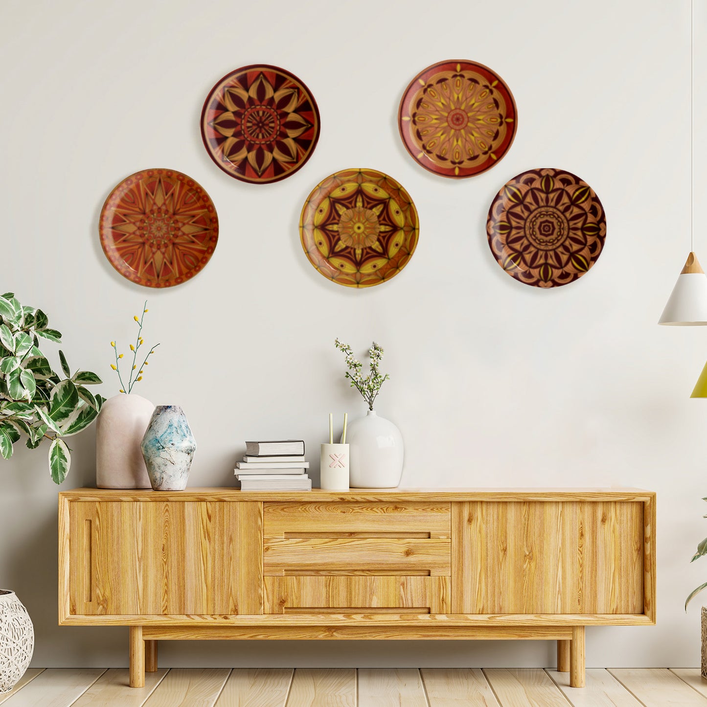 Walnut Whirl Wall Plate