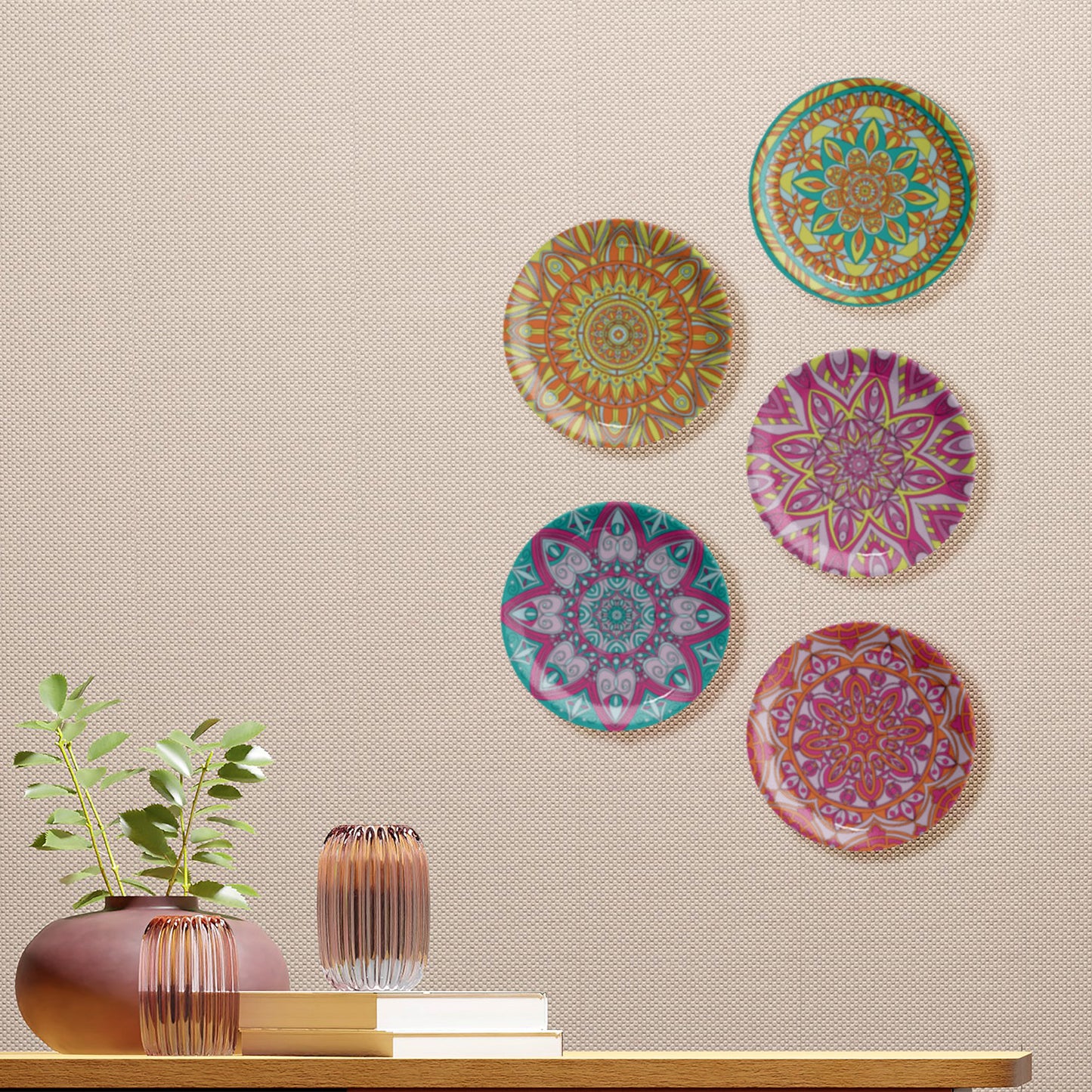 Peaceful Paradise Mandala Wall Plate