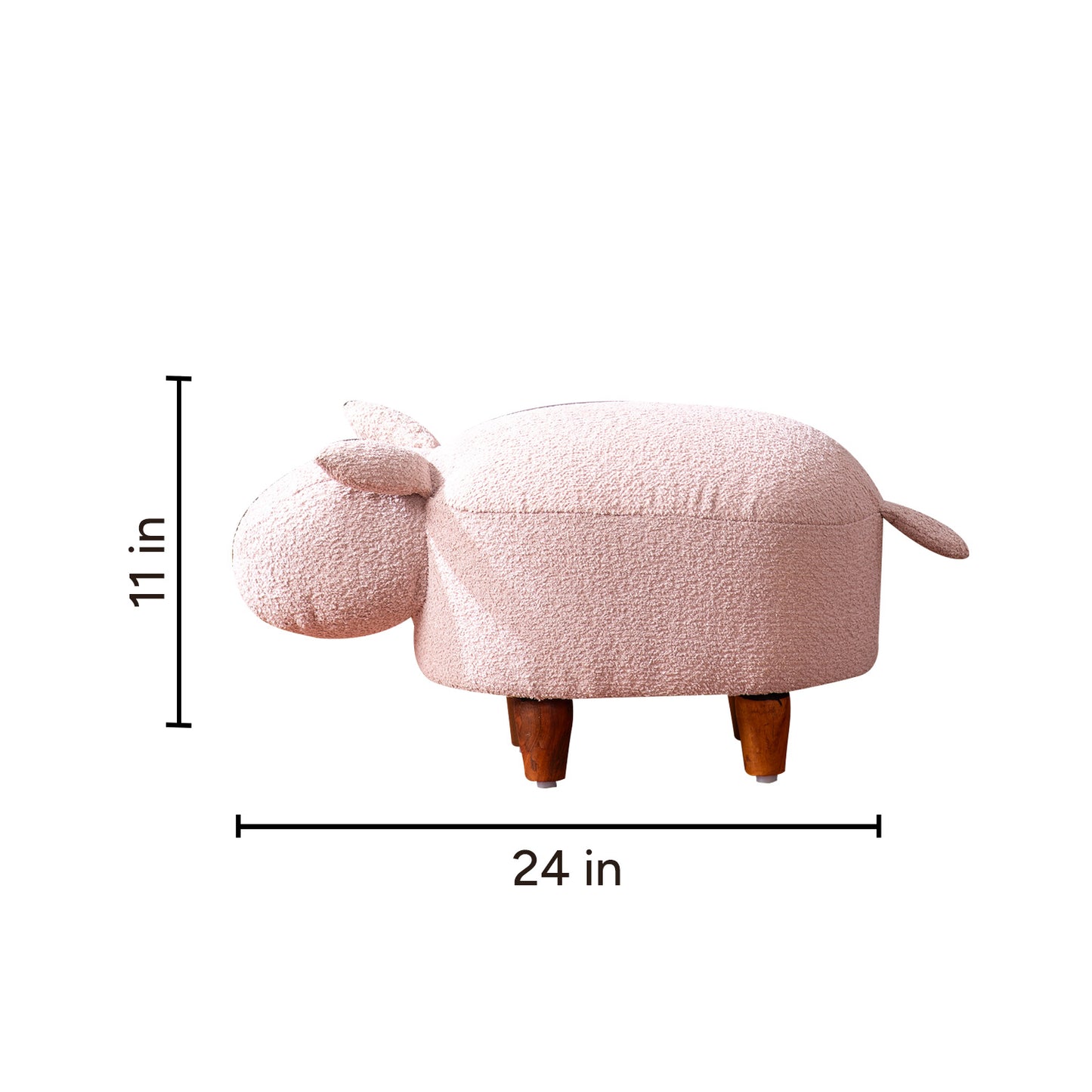Best Bunny Rabbit Pouf Seating For Kids Room Pink & Blue Set Of 2 Online Store