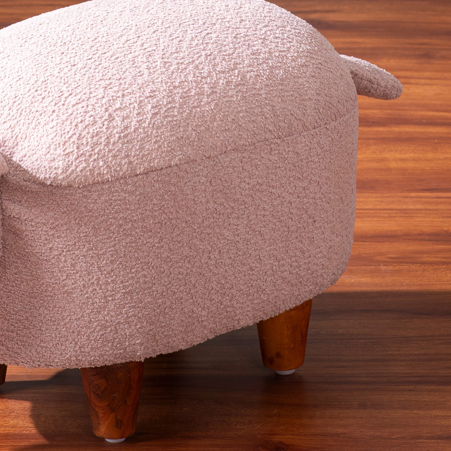 Best Online Rabbit Pouf Seating For Kids Room Pink Set Of 2 Shop Now