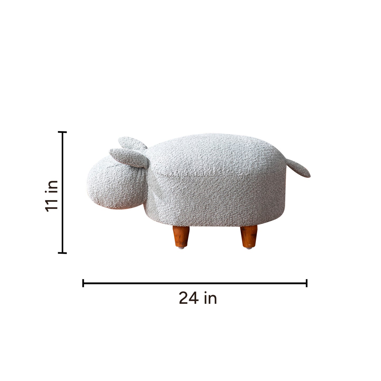 Buy Best Rabbit Pouf Seating For Kids Room Blue Set Of 2 Online Store