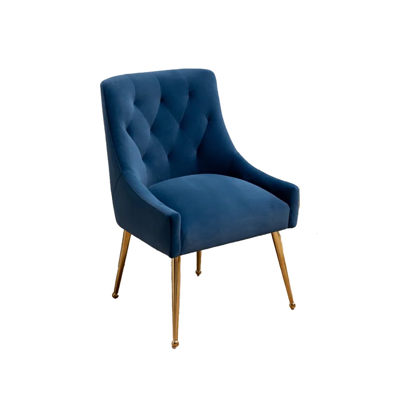 Buy Glamorous Velvet Dining Chair Blue Online Best Price
