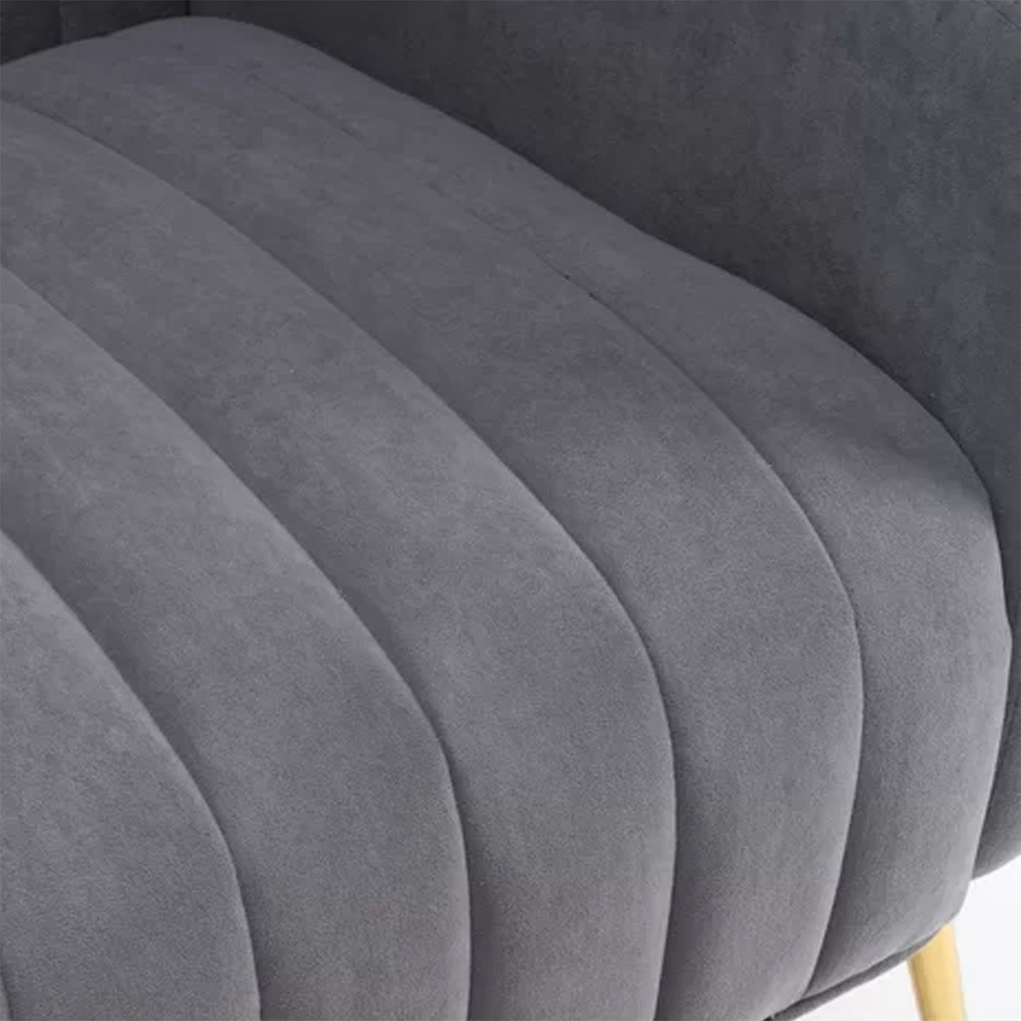 Buy Online Luxurious Velvet Accent Chair Grey Color Shop Now