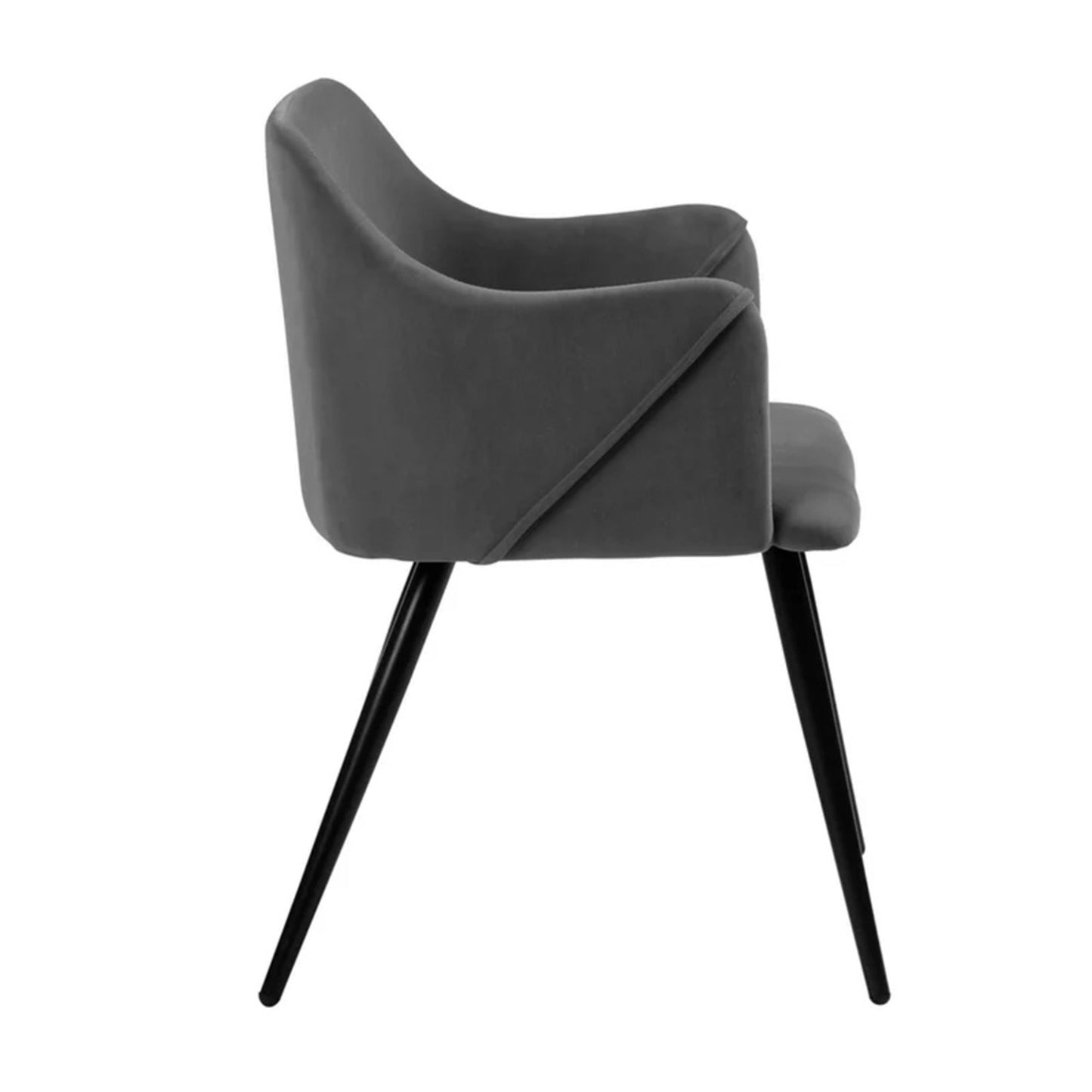 Buy Velvet Dining Designer Chair Grey Online Store