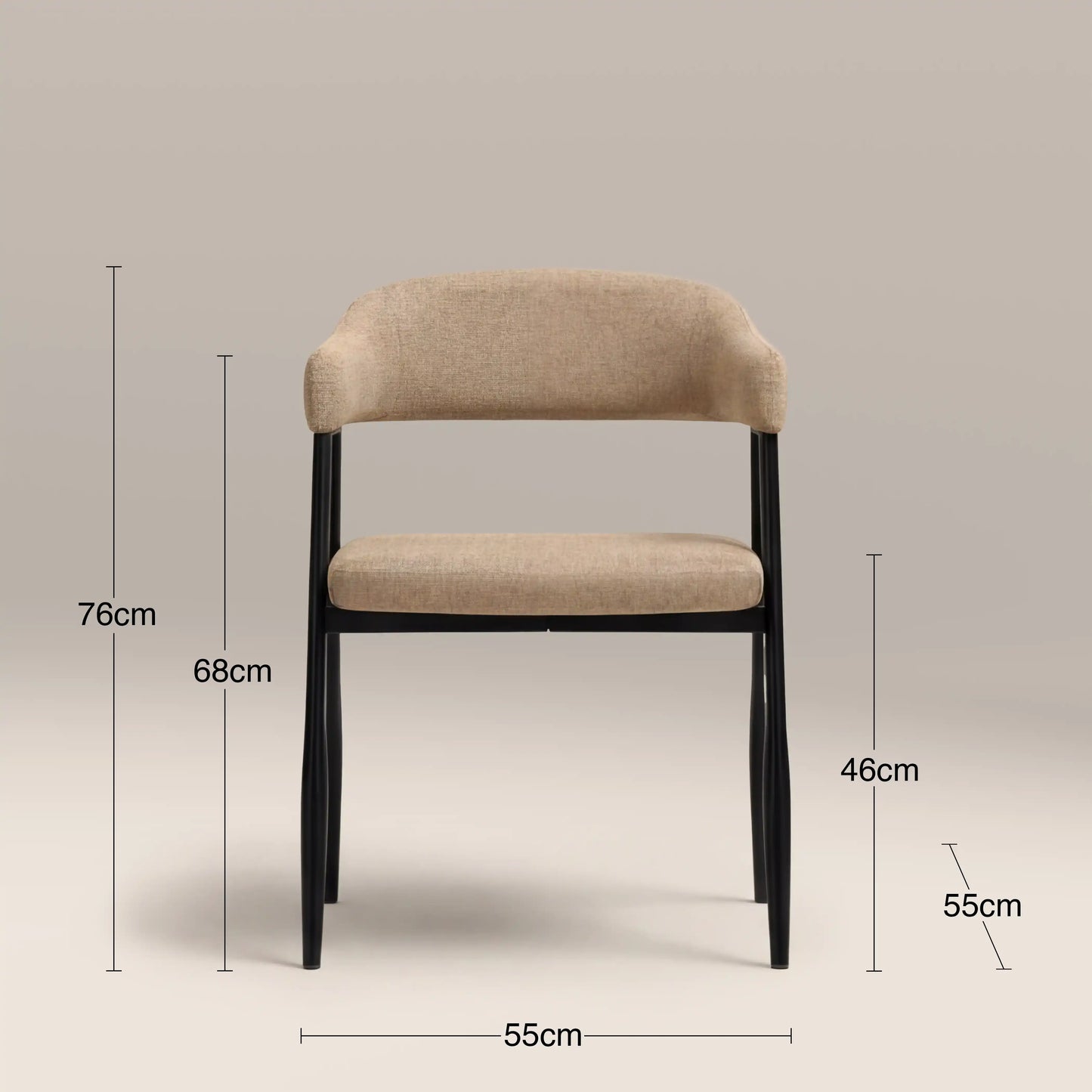 Presley Carver Dining Chair Latte