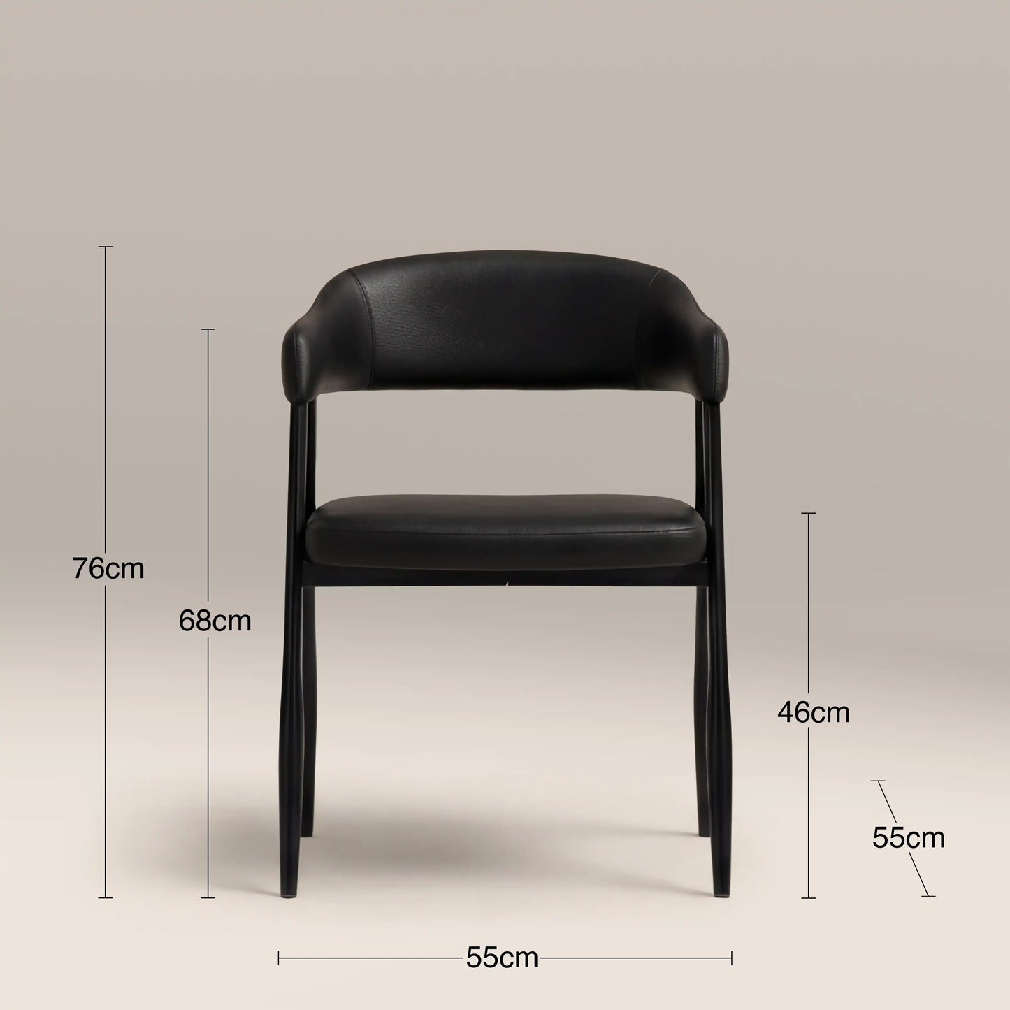 Presley Carver Dining Chair Vintage Black