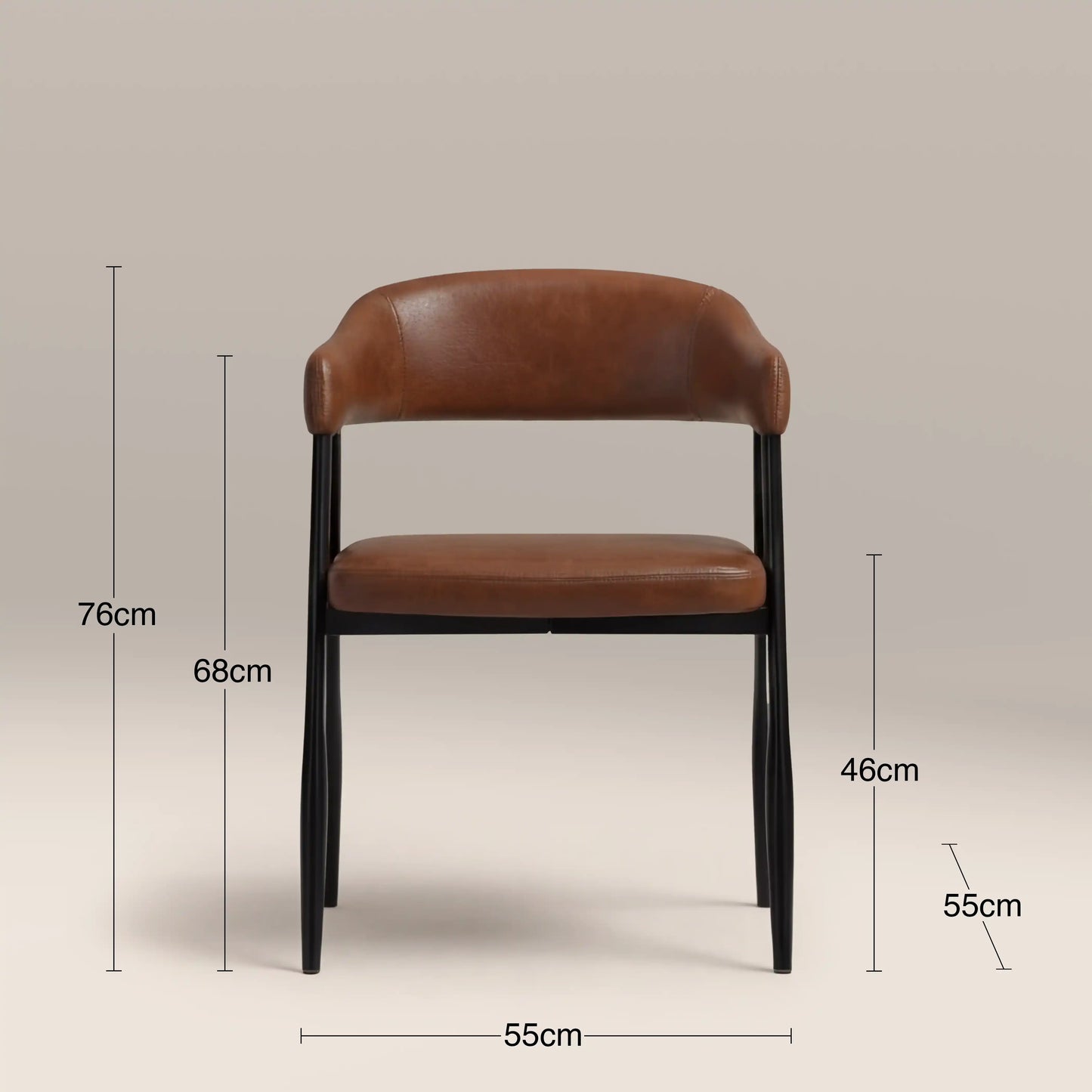 Presley Carver Dining Chair Vintage Tan