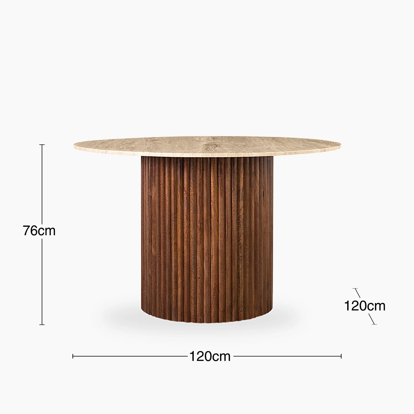 Medby 4 Seat Round Dining Table
Natural