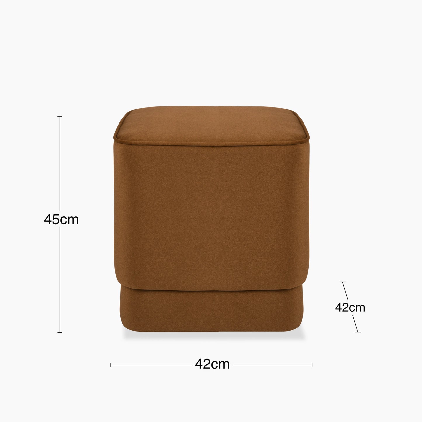 Soho Pouffe Caramel Brown