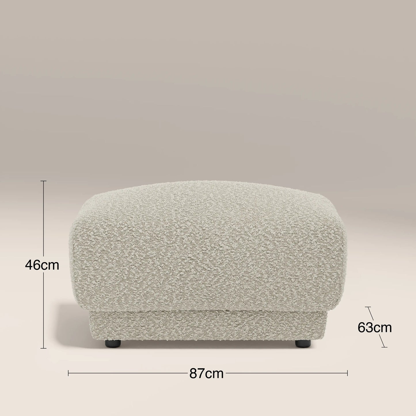 Cloud Footstool Speckled Stone