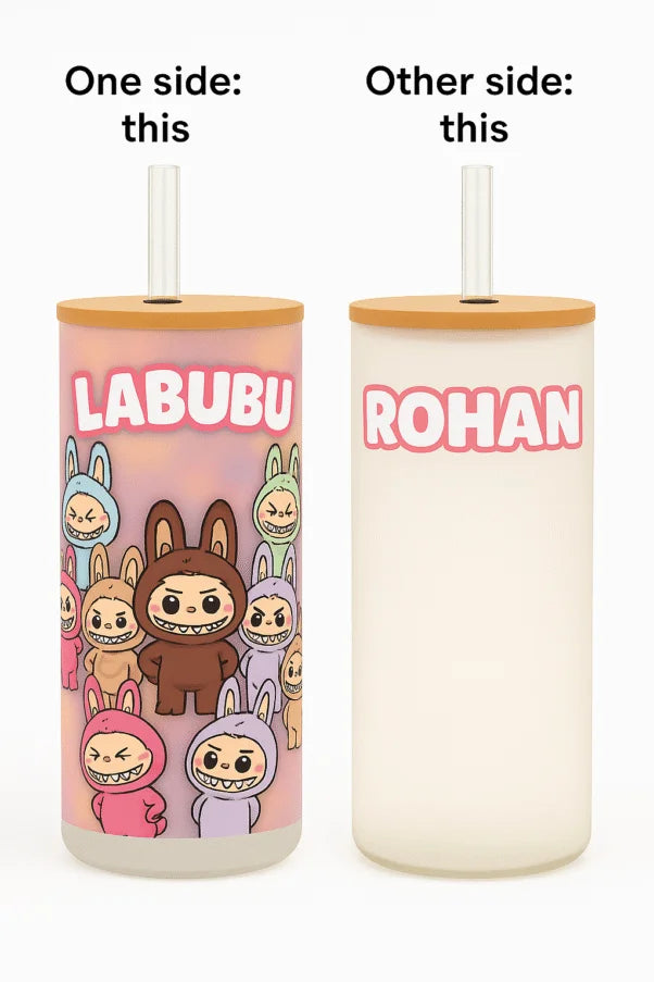 Custom Name Labubu Tumbler for Kids