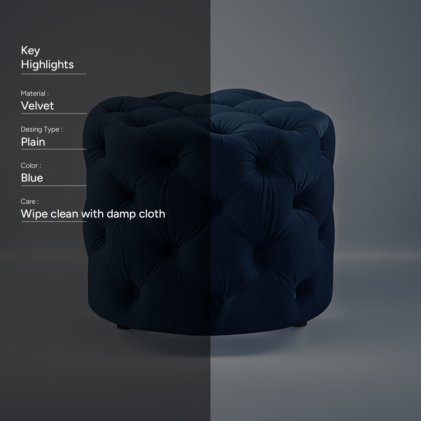 Ocean Breeze Pouf