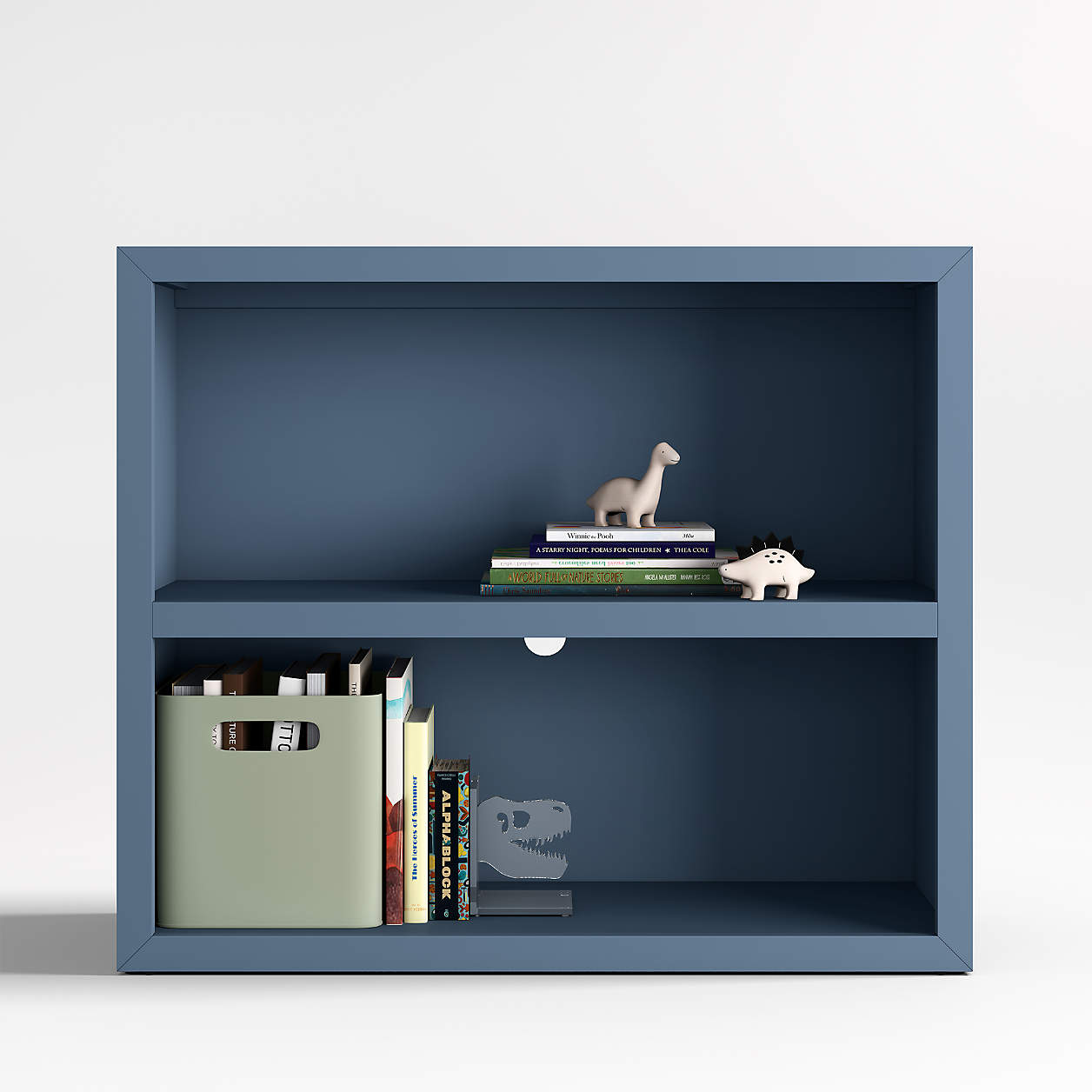 Ever Simple 36" Modular Slate Blue Wood Kids Bookcase