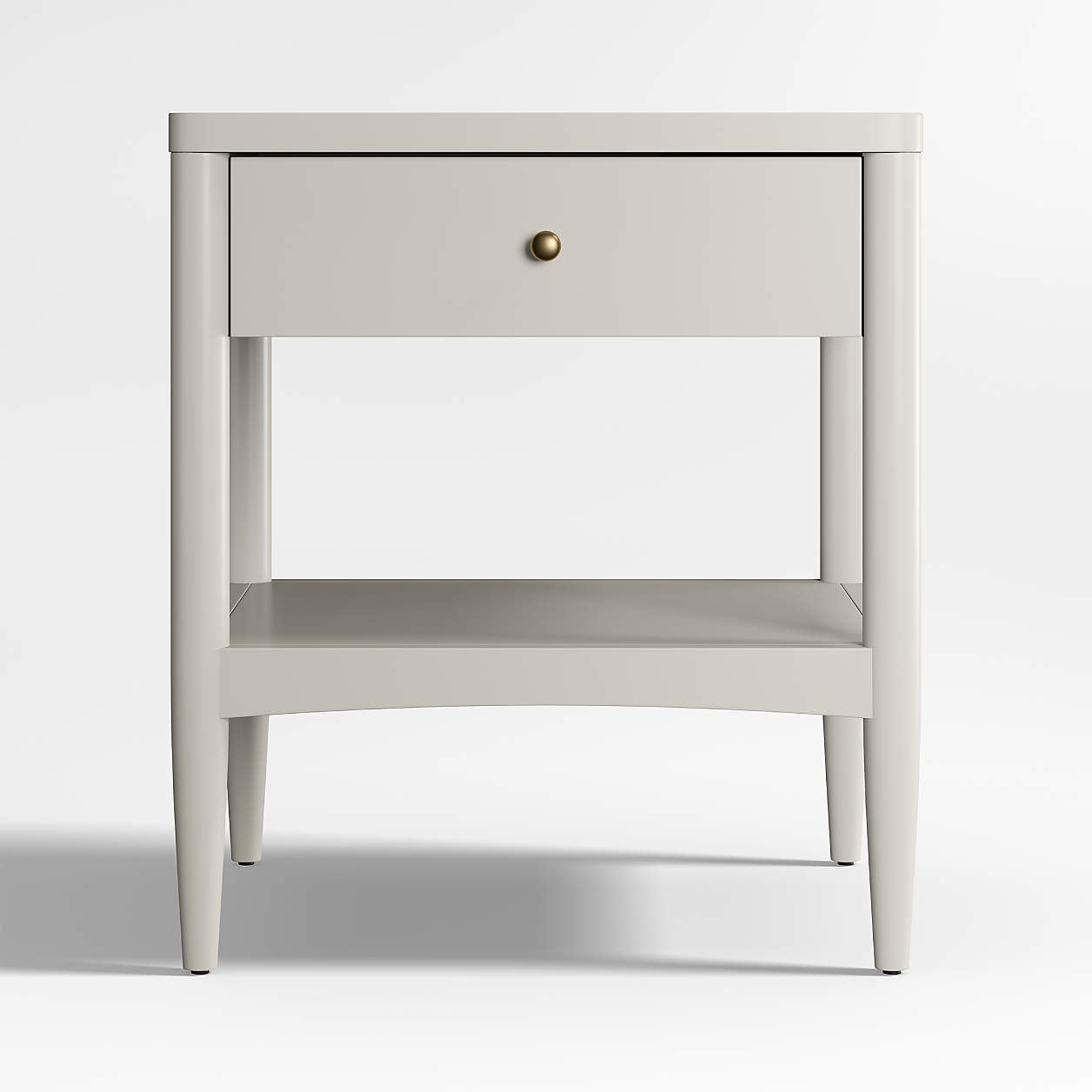 Hampshire 20" Cozy Grey Wood Kids Nightstand with Drawer