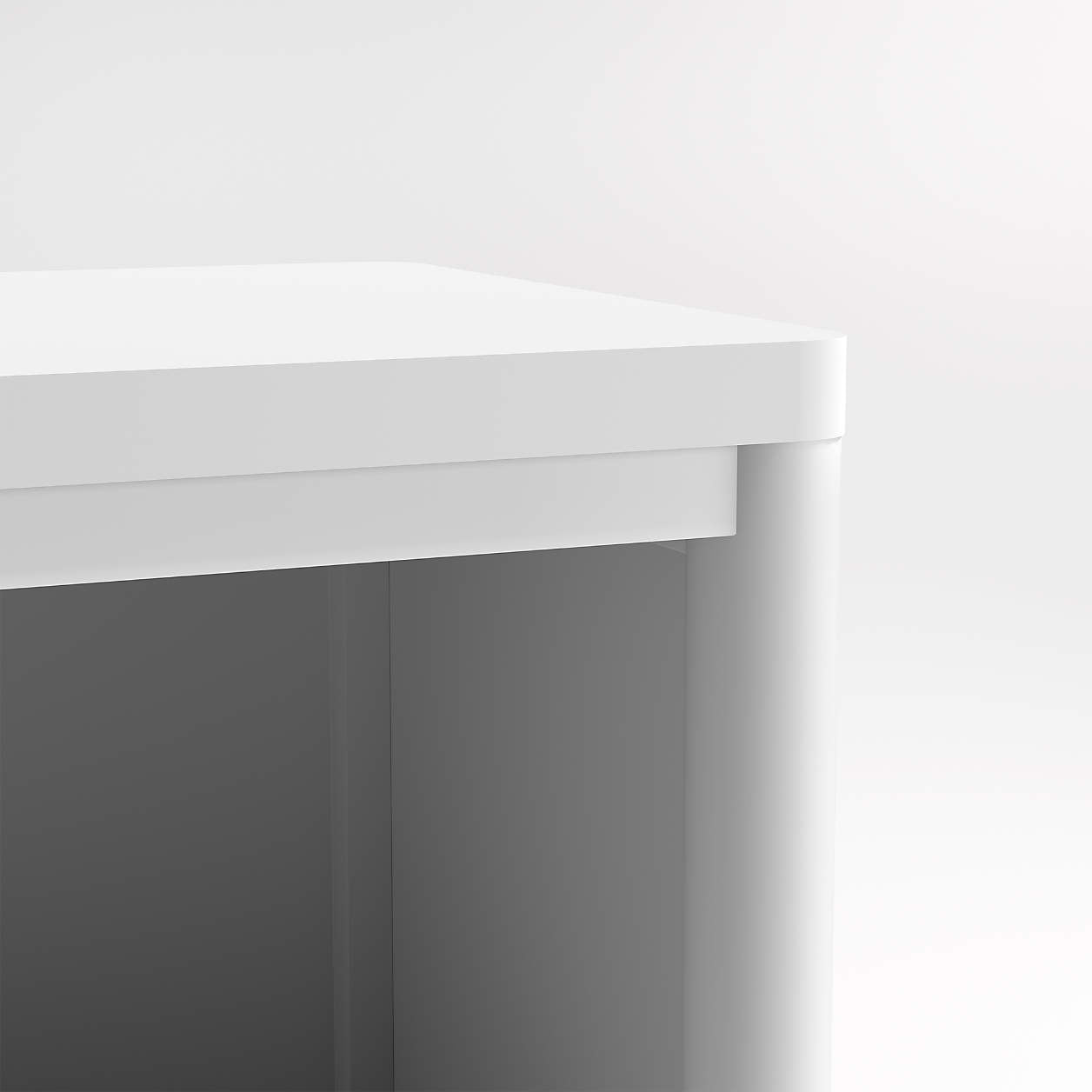 Hampshire 36" White Wood 4-Shelf Tall Kids Bookcase