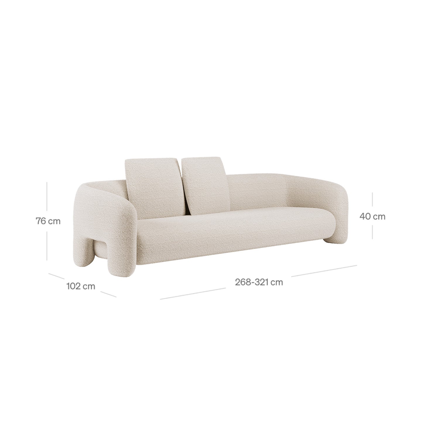 UrbanOpulence Three-Seater Sofa