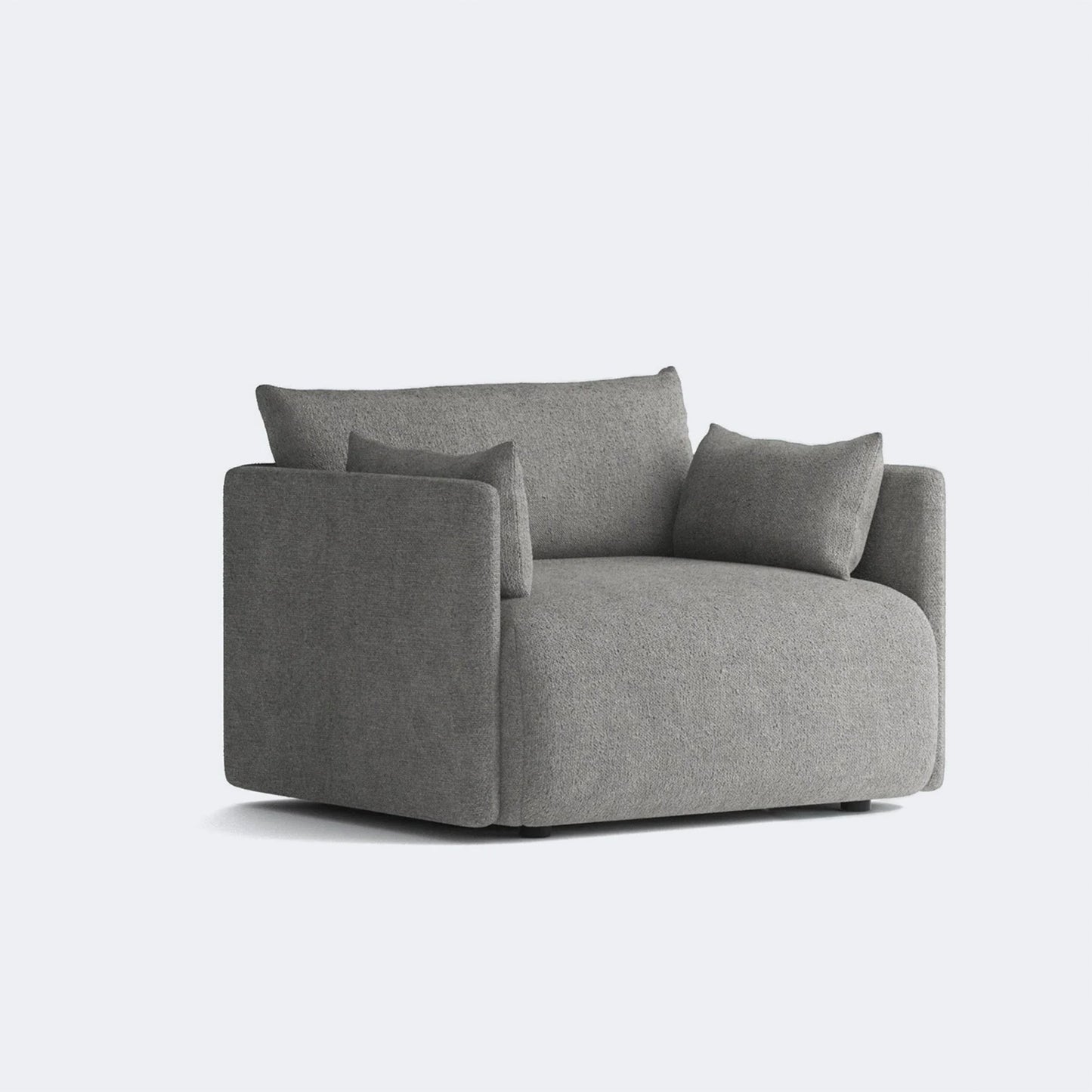 CozyChic Grey Boucle Accent Sofa
