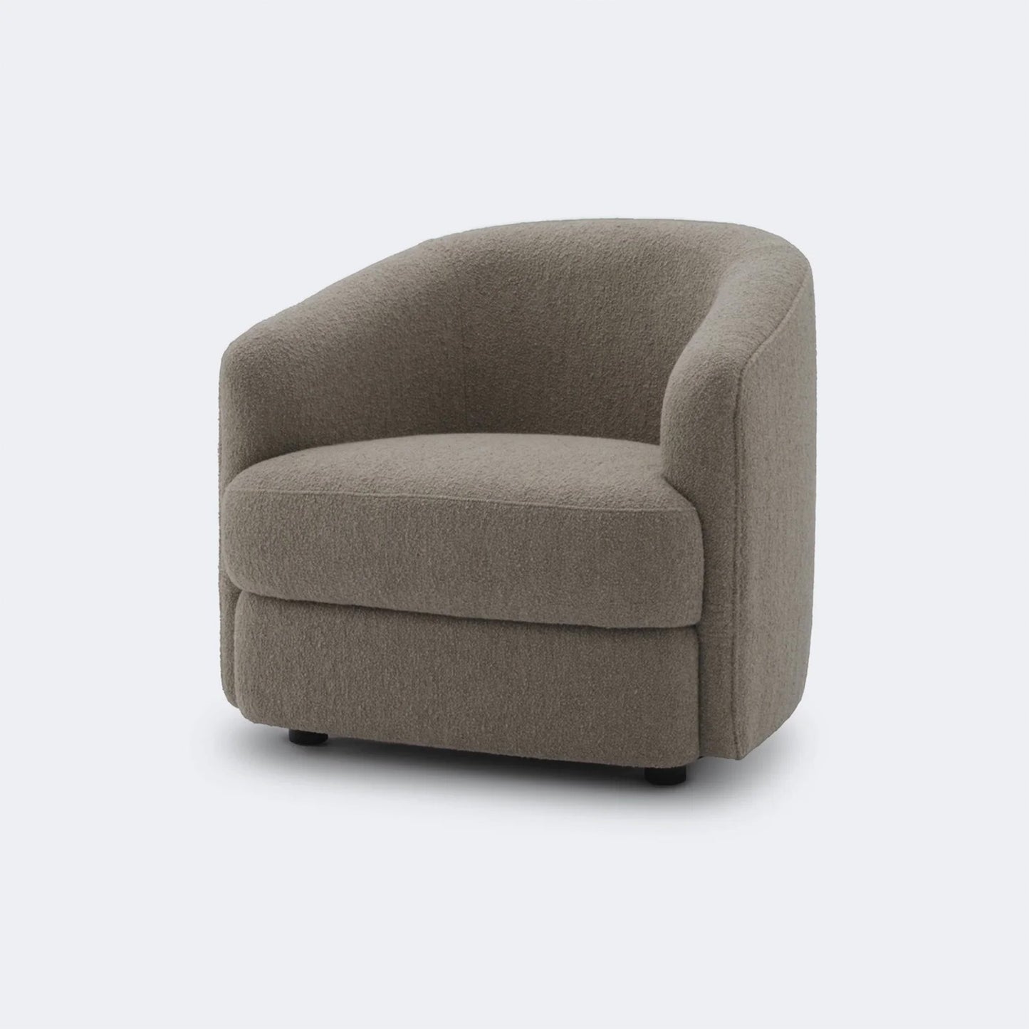 ElegantEnsemble Grey Boucle Sofa