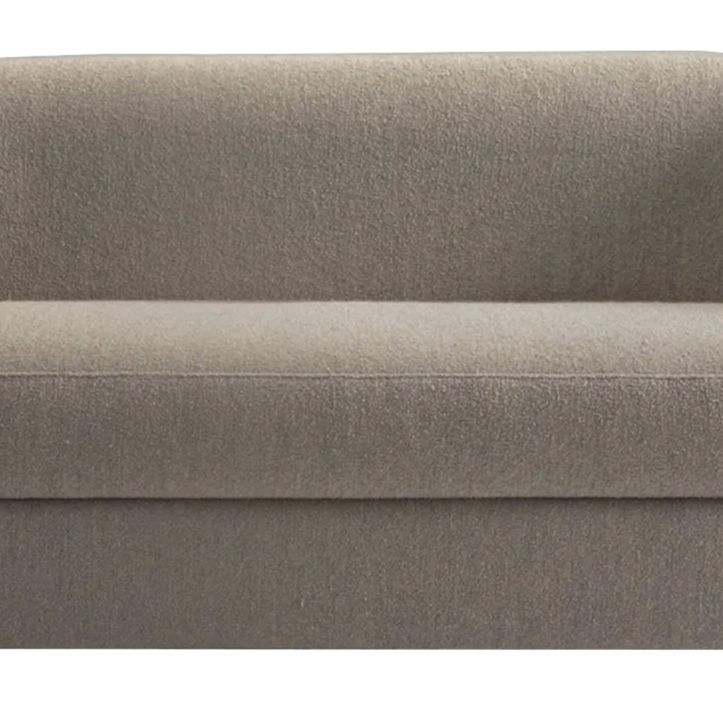 ElegantEnsemble Mouse Grey Boucle 2 Seater Sofa