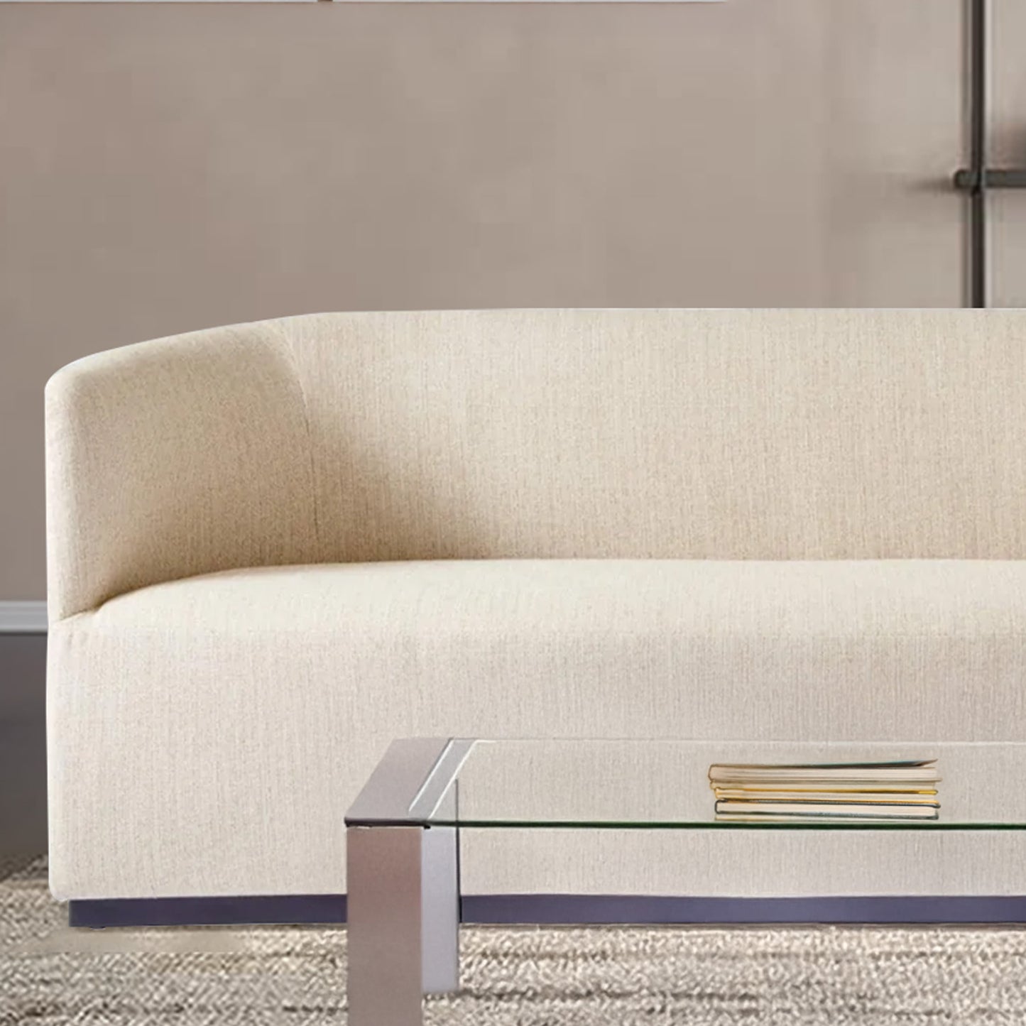 StylishSimplicity Creme 2 Seater Sofa