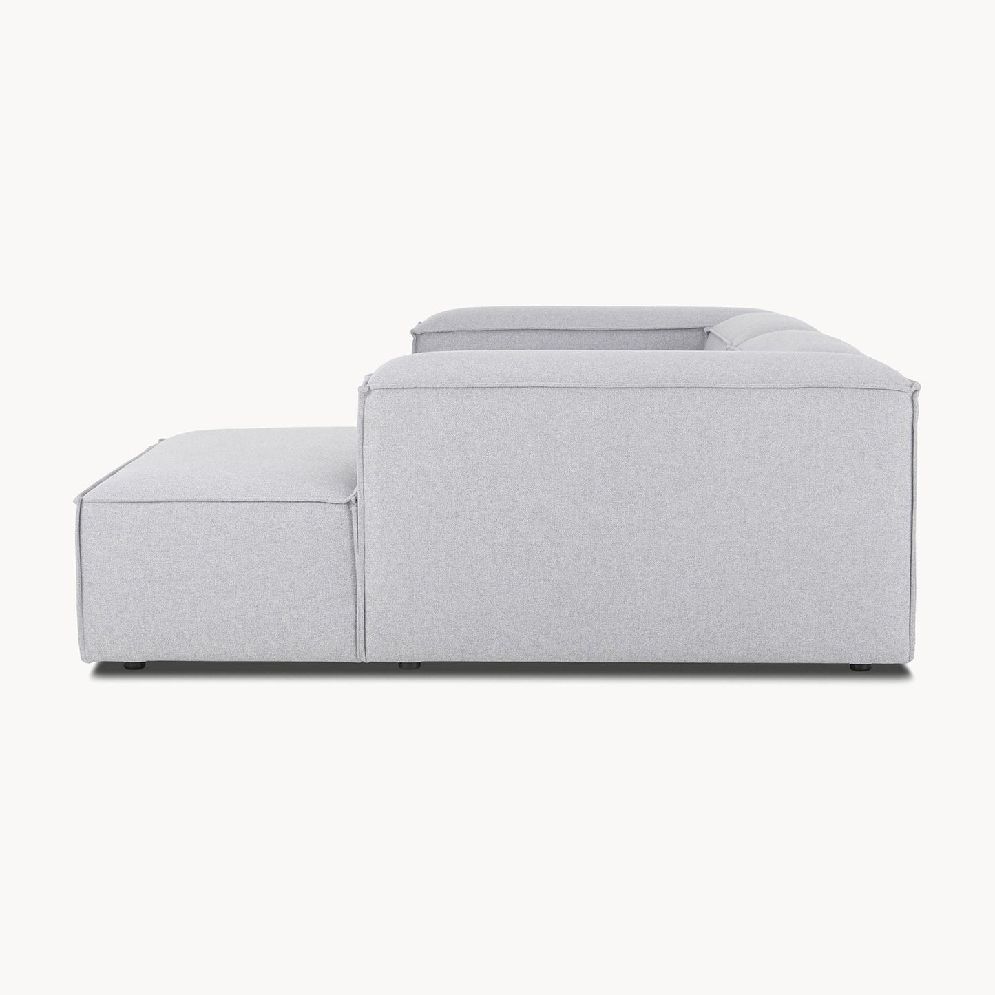 ElegantEdge 2 Seater Versatile, Comfortable Grey L Shaped Sofa