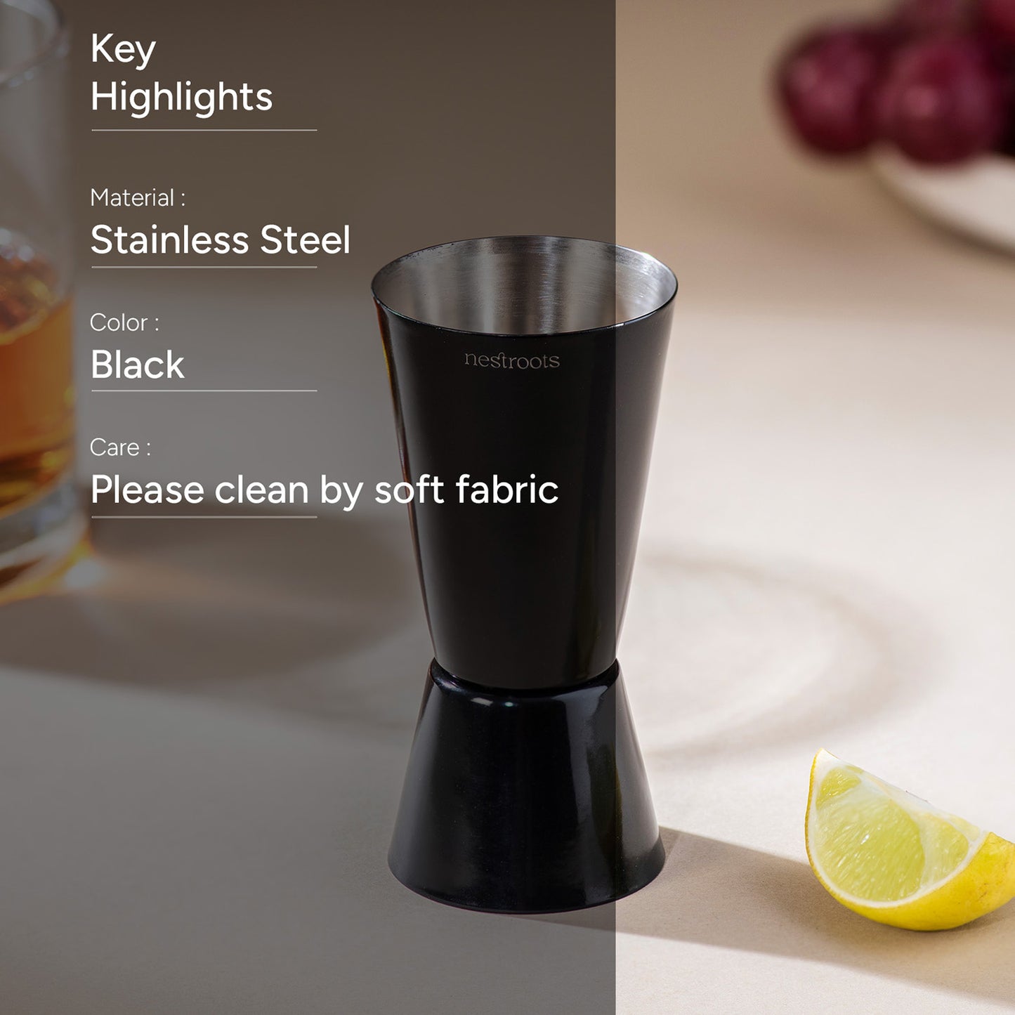 The Seamless Peg Measurer Glossy Black